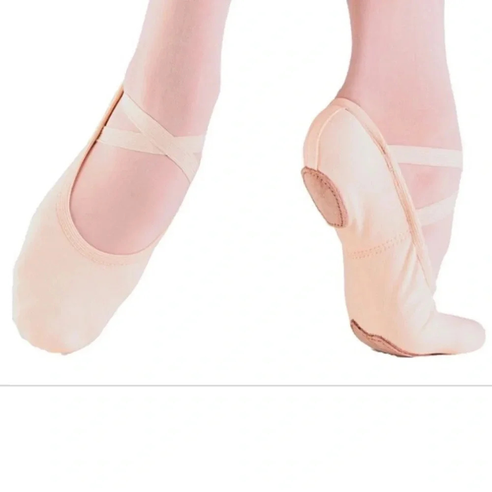So Danca SD16 Canvas Ballet Slippers NWT